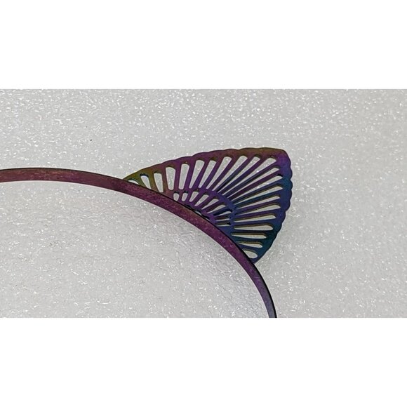 Metallic Rainbow Cat Ears Headband - Picture 4 of 4